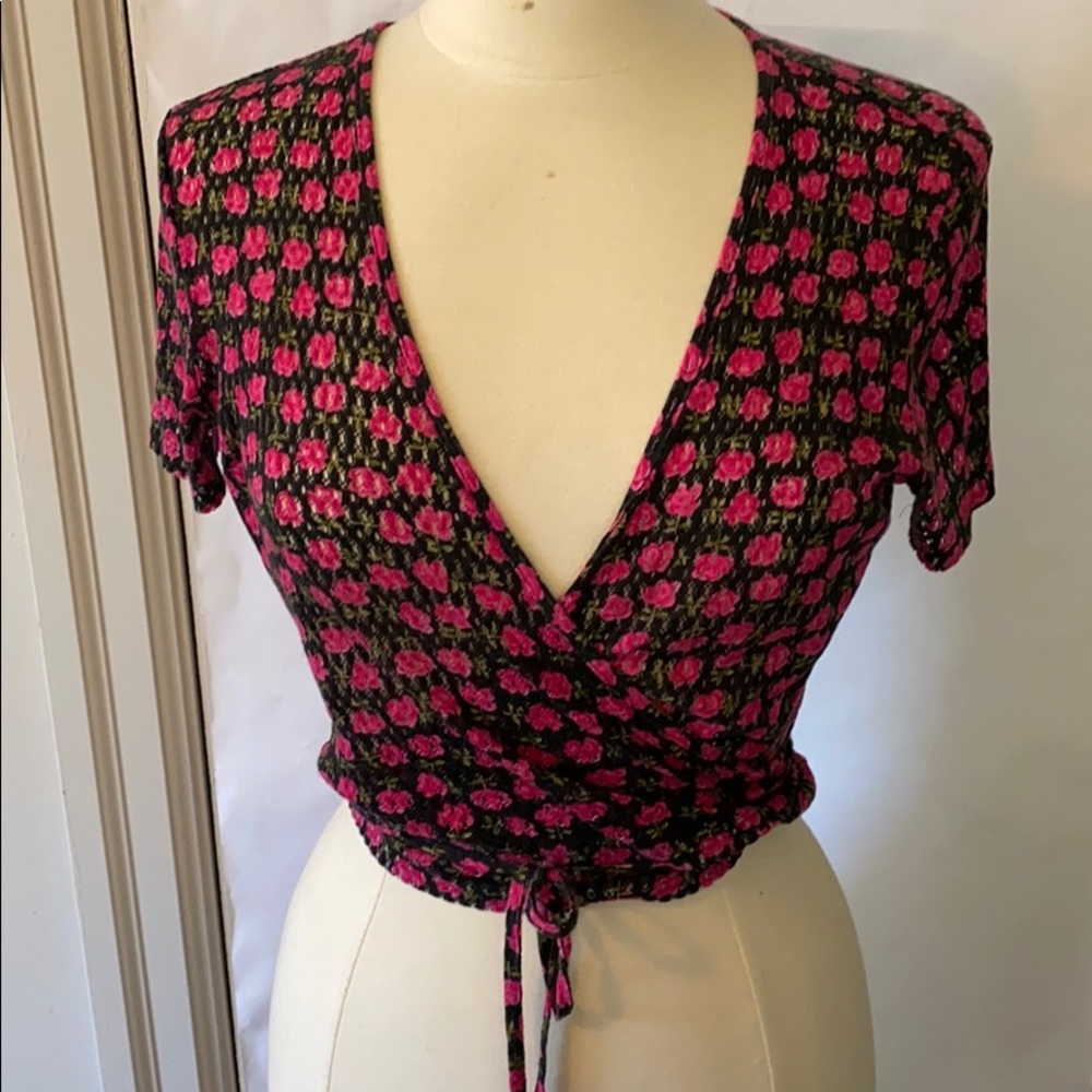 Kookai Ballet Style Wrap Top